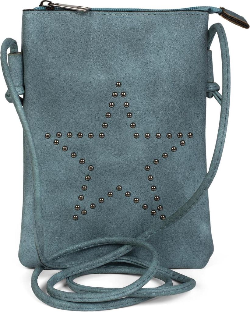 styleBREAKER Mini Bag Umhängetasche mit Nieten in Stern Produktbild 