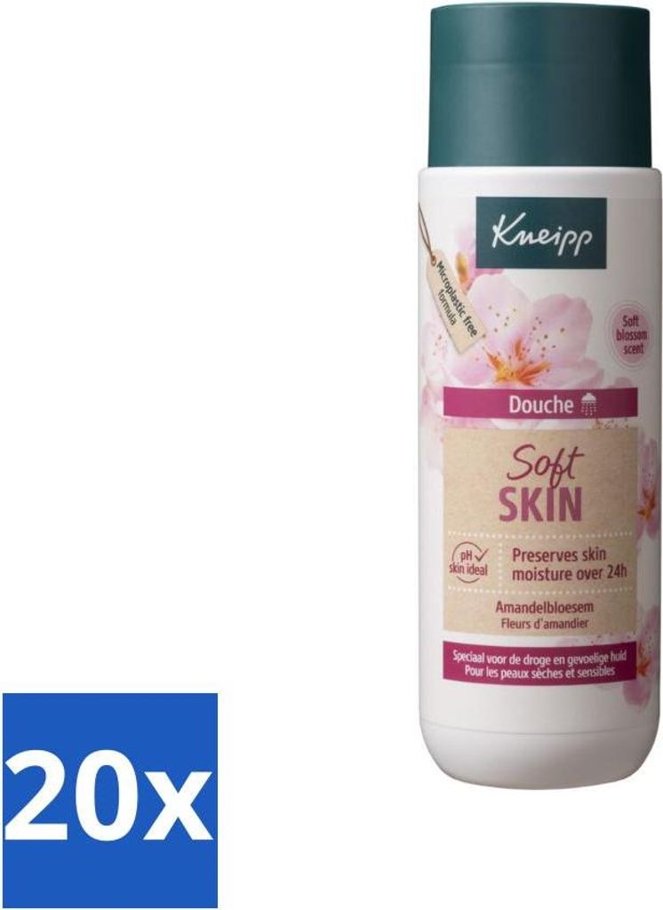 Kneipp - Duschgel - Hautzarte Mandelblüte - 200 ml - Vorteilspack - 20 Stücke