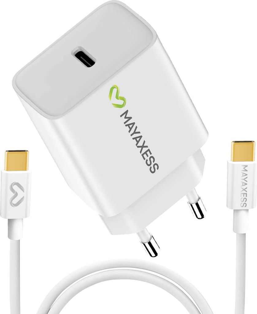 Mayaxess, 20W Netzteil für Galaxy S25 FE + USB-C Kabel 1m, Produktbild 