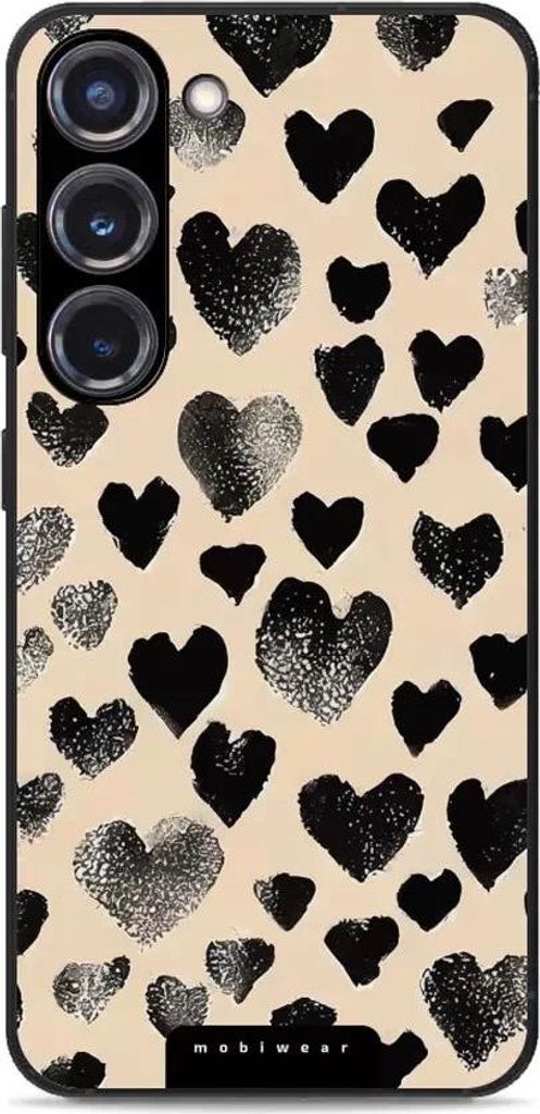 Handyhülle für Galaxy S23 Plus, Mobiwear Glossy Case, Beige Liebe
