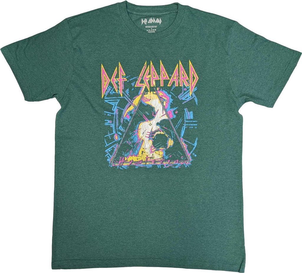 Def Leppard - "Hysteria" T-Shirt für Herren/Damen Uni RO5617 (M) (Grün)