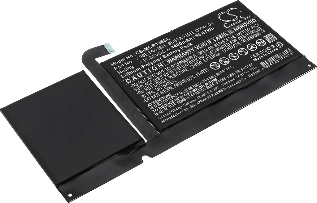 Batterie Haute Capacité pour Microsoft Surface Pro 8 remplace DYNC01 Li-Po