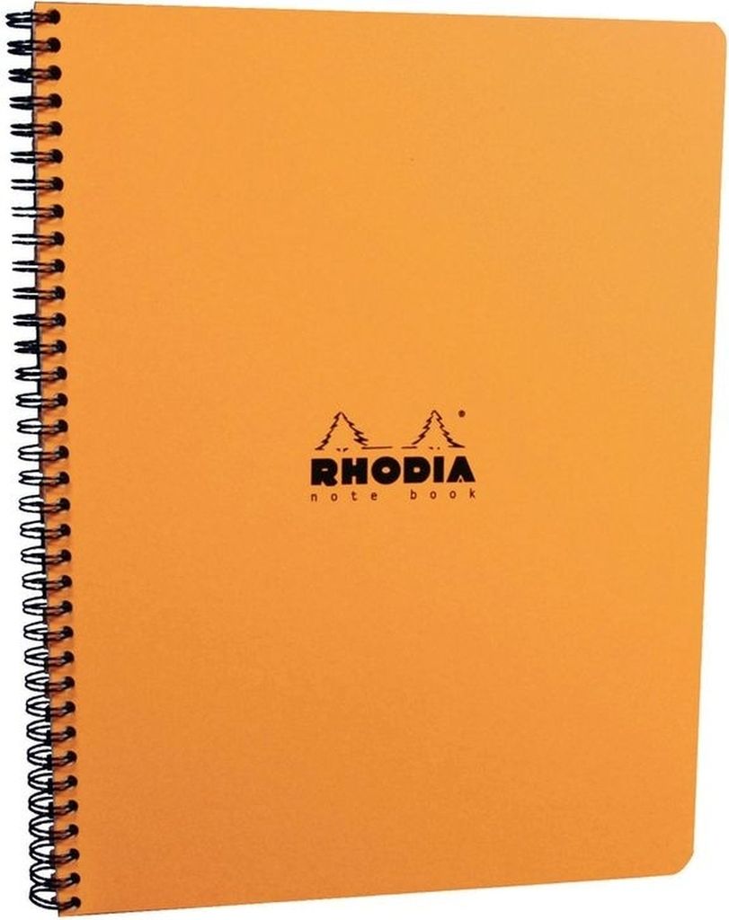 Rhodia 5x Notebook mit Doppelspirale A4+ 80Bl liniert 80g - Orange 193108C
