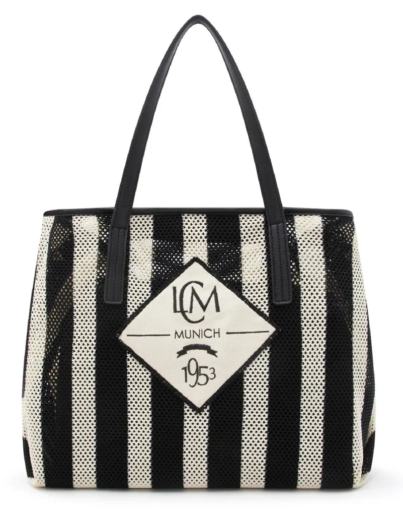 Sac à main cabas Rima bicolore, grand sac shopper femme format A4