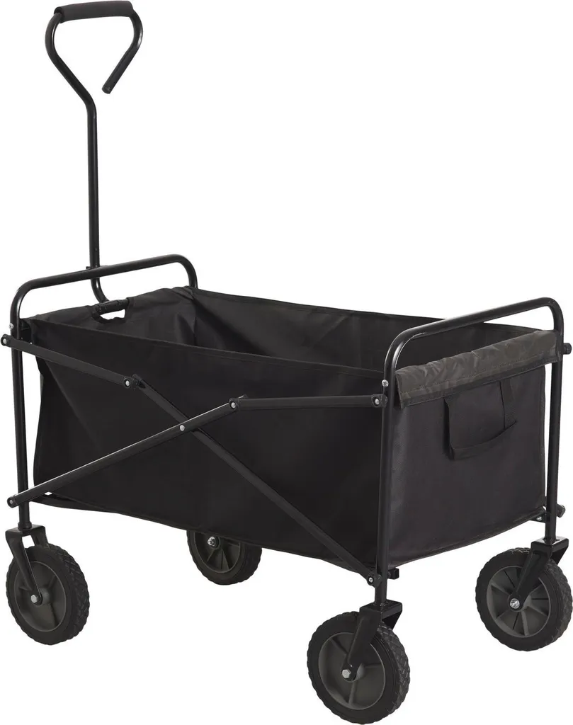 Carrello Trasporto Pieghevole 79x107x54 cm Grigio - Carico Max 80kg