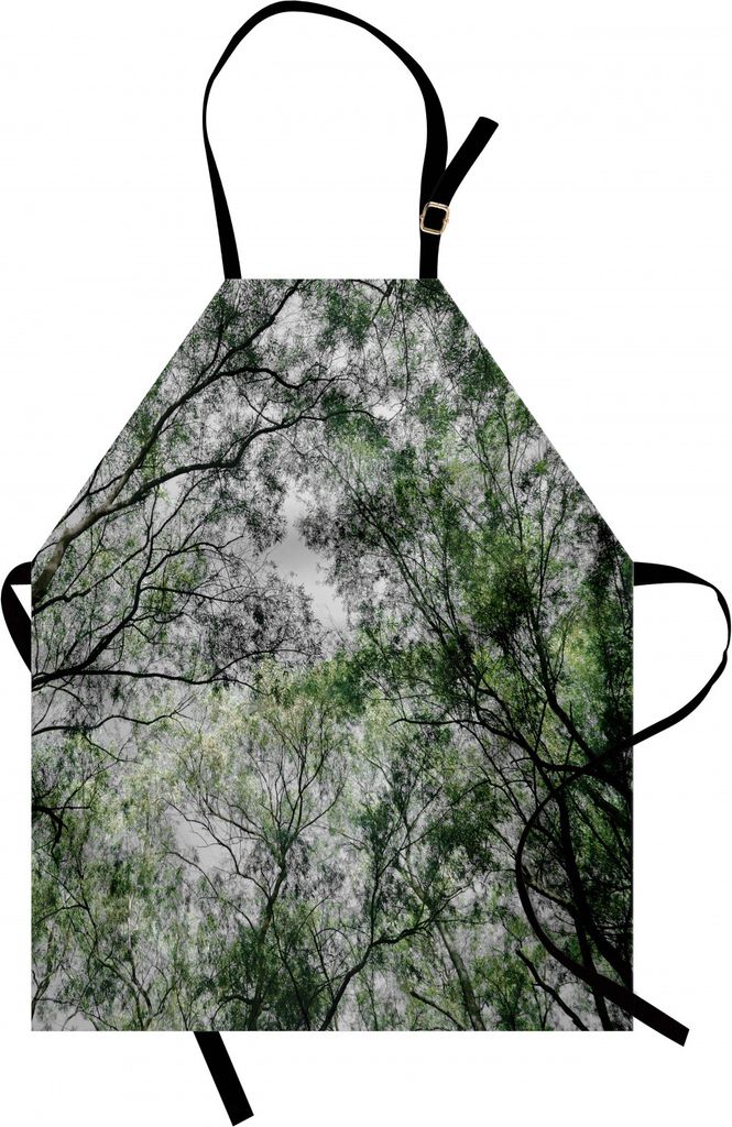 ABAKUHAUS Natur Kochschürze, Jahreszeit-feenhafte Dschungel-Wachstums-Natur des Baum-Zweigs im Frühjahr herauf hölzernen Szenen-Foto-Druck, Masc...
