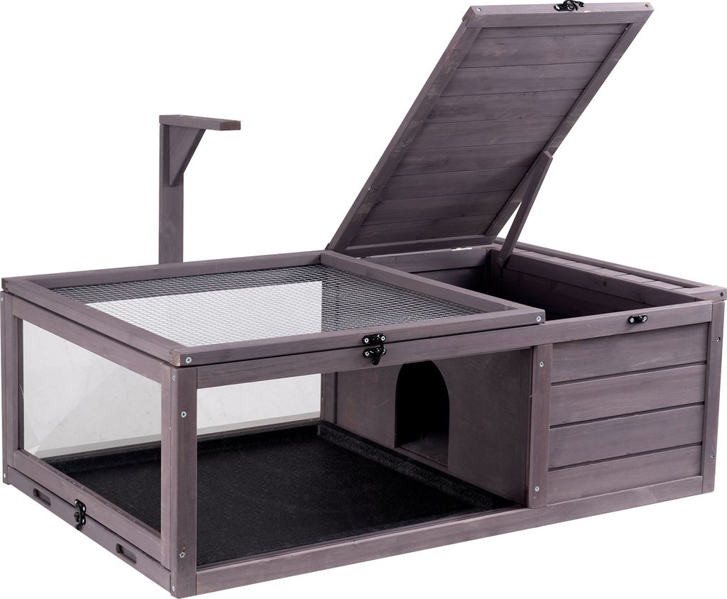 VEVOR habitat per tartarughe, casetta in legno per Immagine del prodotto 