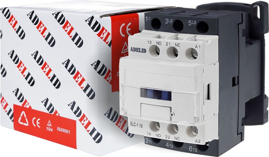 Leistungsschütz Installationsschütz Magnetschütz Relais 25A 11,0kW 24V/DC 1NO 1NC