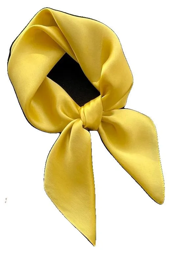 Écharpe 100% Soie au Motif Carré 19 - Foulard de Luxe Léger et Doux