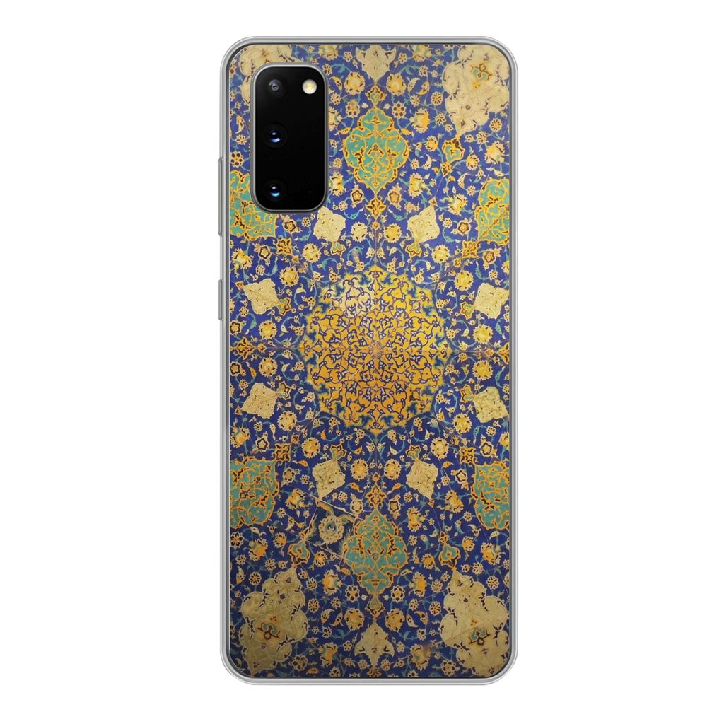 MuchoWow Handyhülle Schutzhülle Hülle für Samsung Galaxy S20 Kreis - Decke - Blau Silikon Softcase Handy Hülle - Bild