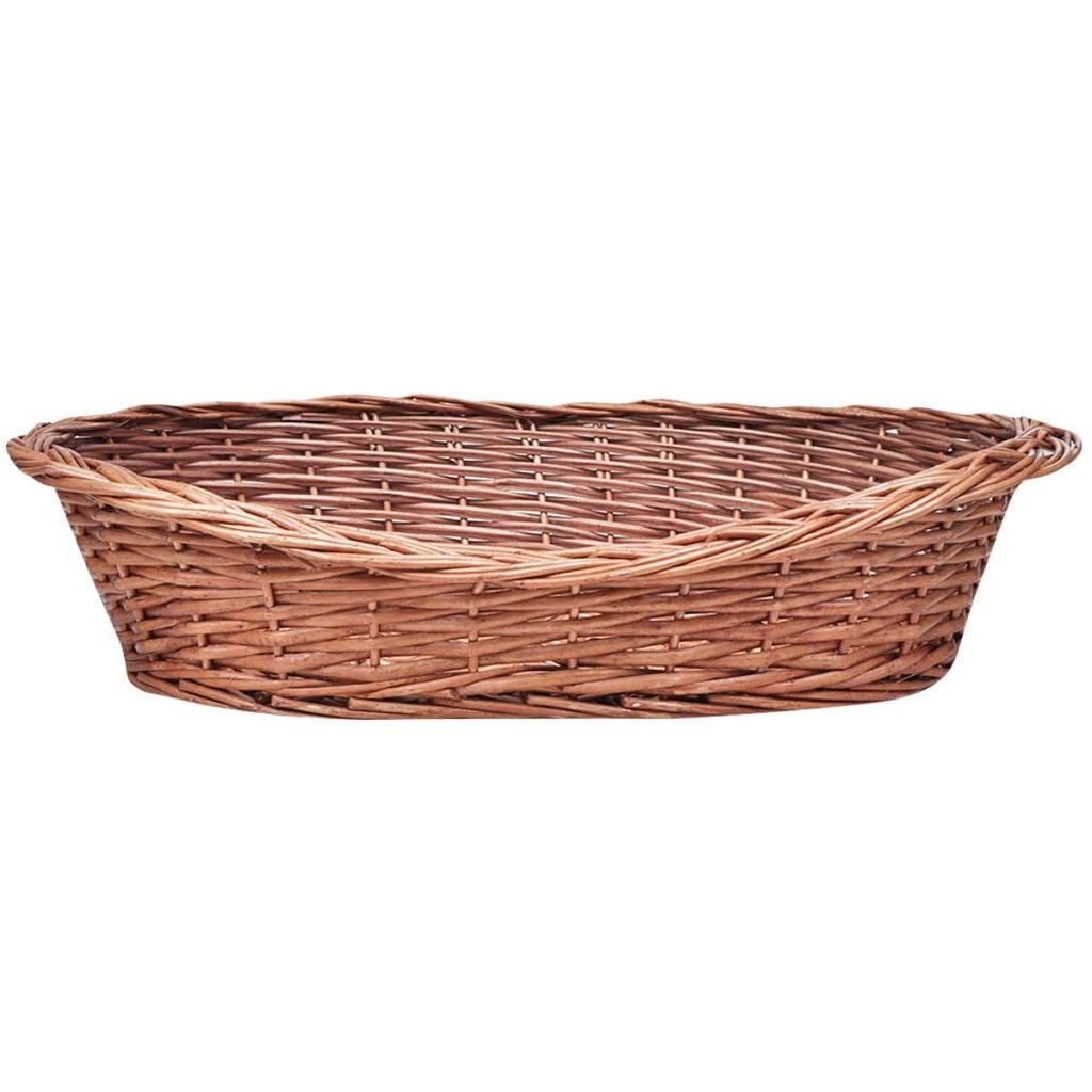 vidaXL Panier pour chien en osier naturel 69 cm Image du produit 