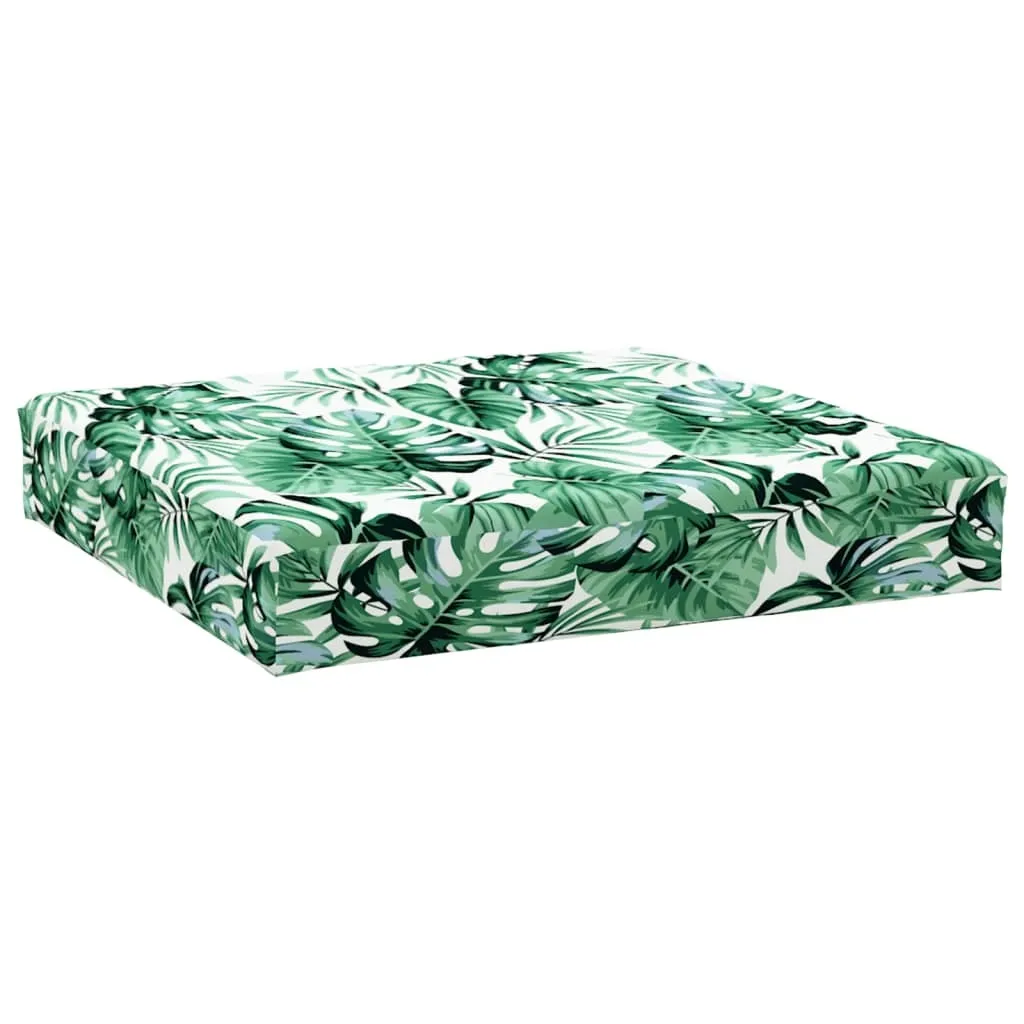 Coussin palette 60x60 cm pour canapé de jardin extérieur motif nature