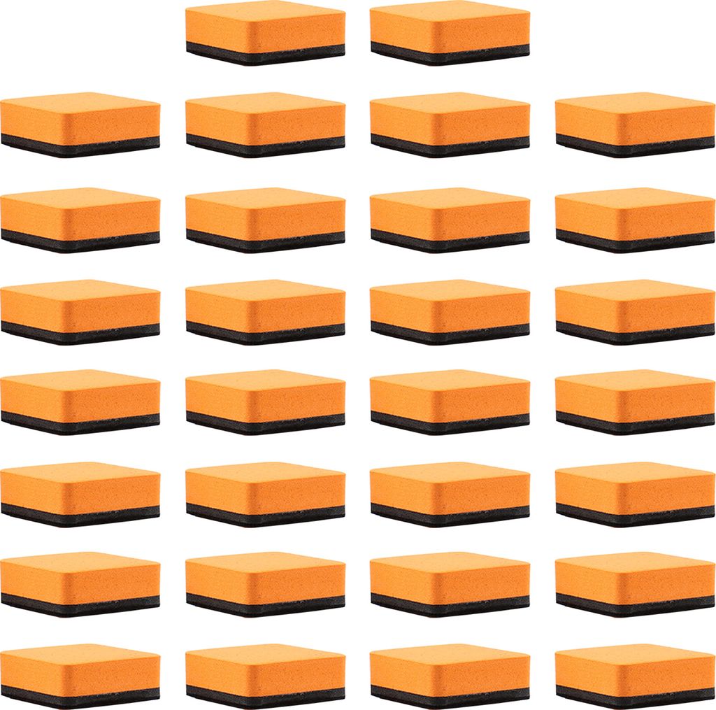 30 Stück Trockenlösch-Radiergummis, magnetische Whiteboard-Trockenlöscher, helle Farbe, kompakte Größe, tragbare Mini-Trockenlösch-Board-Radi...