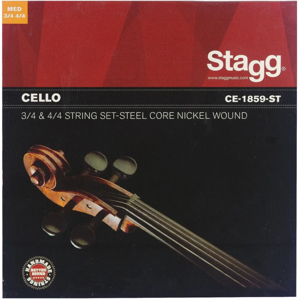 Jeu de cordes violoncelle Stagg CE-1859-ST pour corriger un son terne