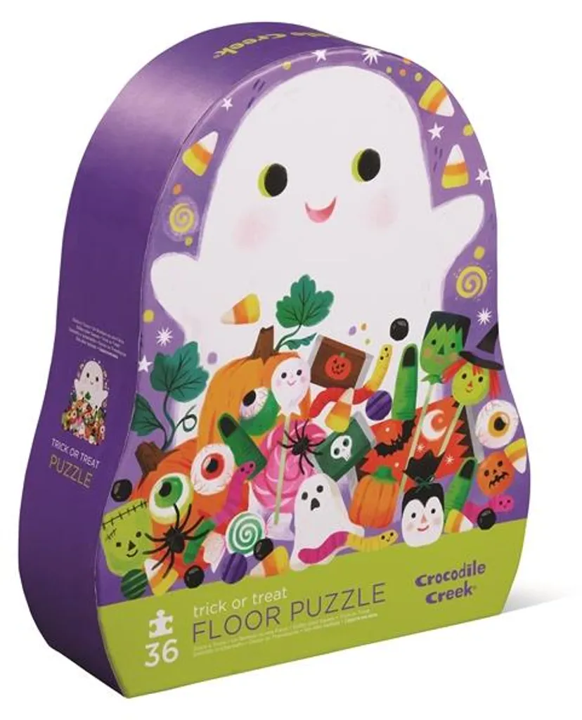 Puzzle carton Crocodile Creek Halloween 36 pièces avec grande boîte