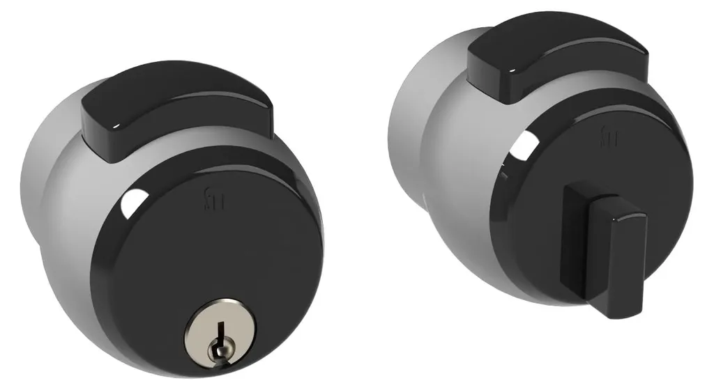 Poignée de porte à clé en inox avec serrure intégrée Fabrication Italie