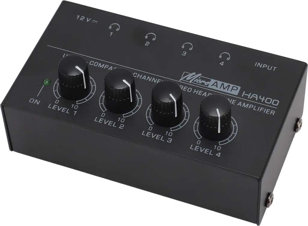 Mini ampli de casque à 4 canaux boîtier de distribution audio scène - 5