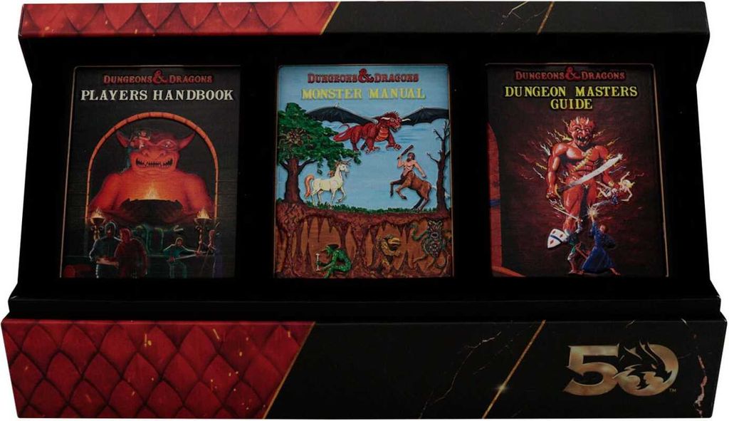 Dungeons & Dragons Metallbarren 3er-Set 50th Anniversary 1st Edition Book Cover