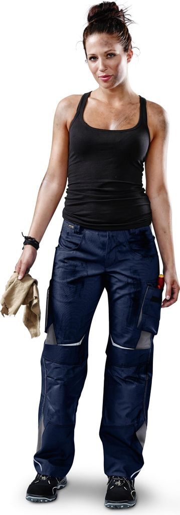 Kübler Pulsschlag Damenhose high dunkelblau/anthrazit Gr. 44
