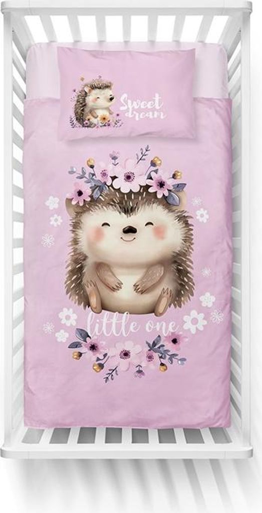 Bettwäsche, Kinderbettwäsche, Baumwolle 100x135 5561b Igel