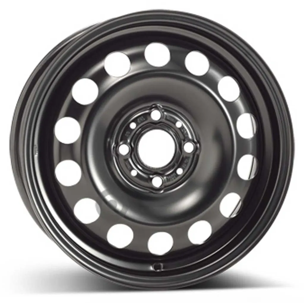 Jante ALCAR ACCIAIO 8155 5.5x15 4x100 Idéale pour vos Pneus Hiver Noire