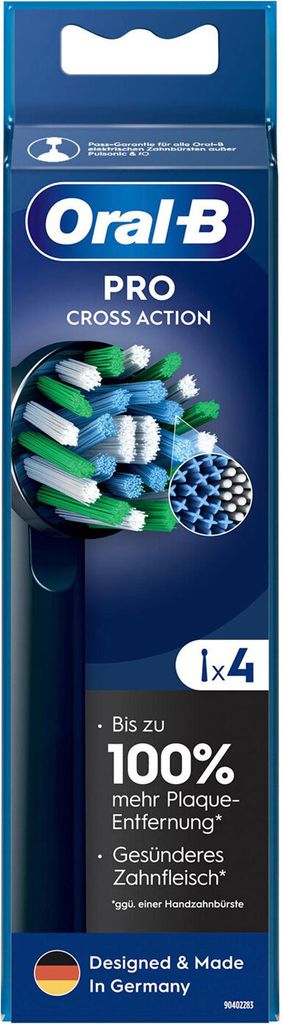 4 Oral-B PRO Cross Action schwarz Zahnbürstenaufsätze Produktbild 3