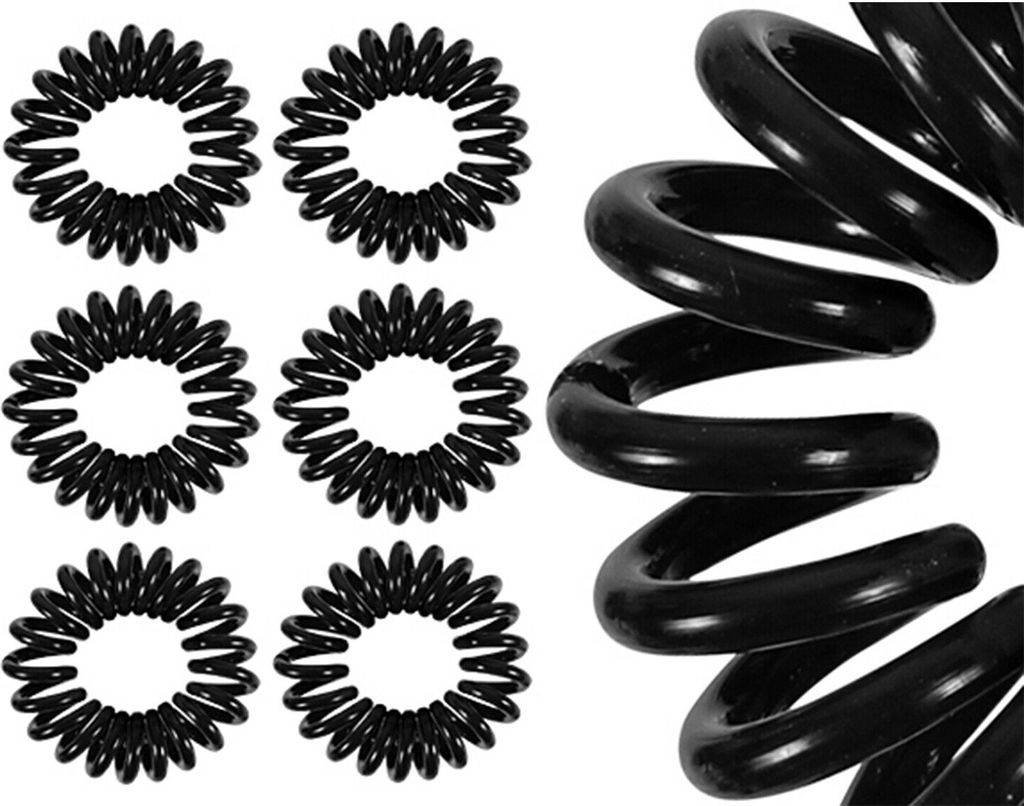 10x Haargummis Spiralhaargummi Spiralgummi Telefonkabel Produktbild 