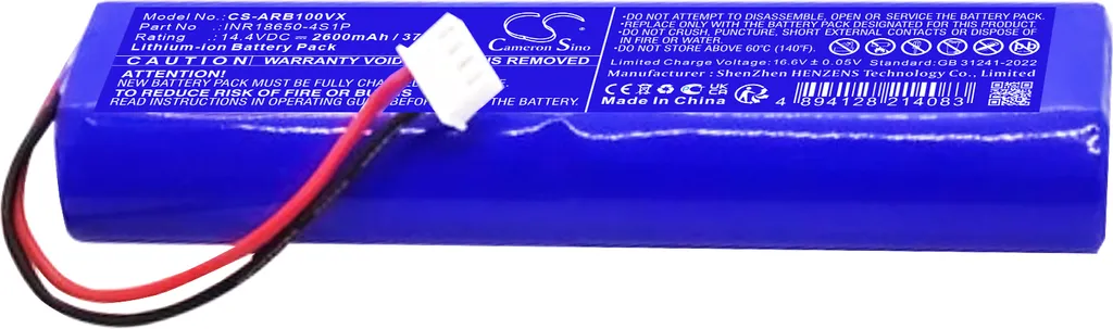 Batterie 2600mAh pour Overmax Aspiri Robo compatible Zeegma Zonder Robo