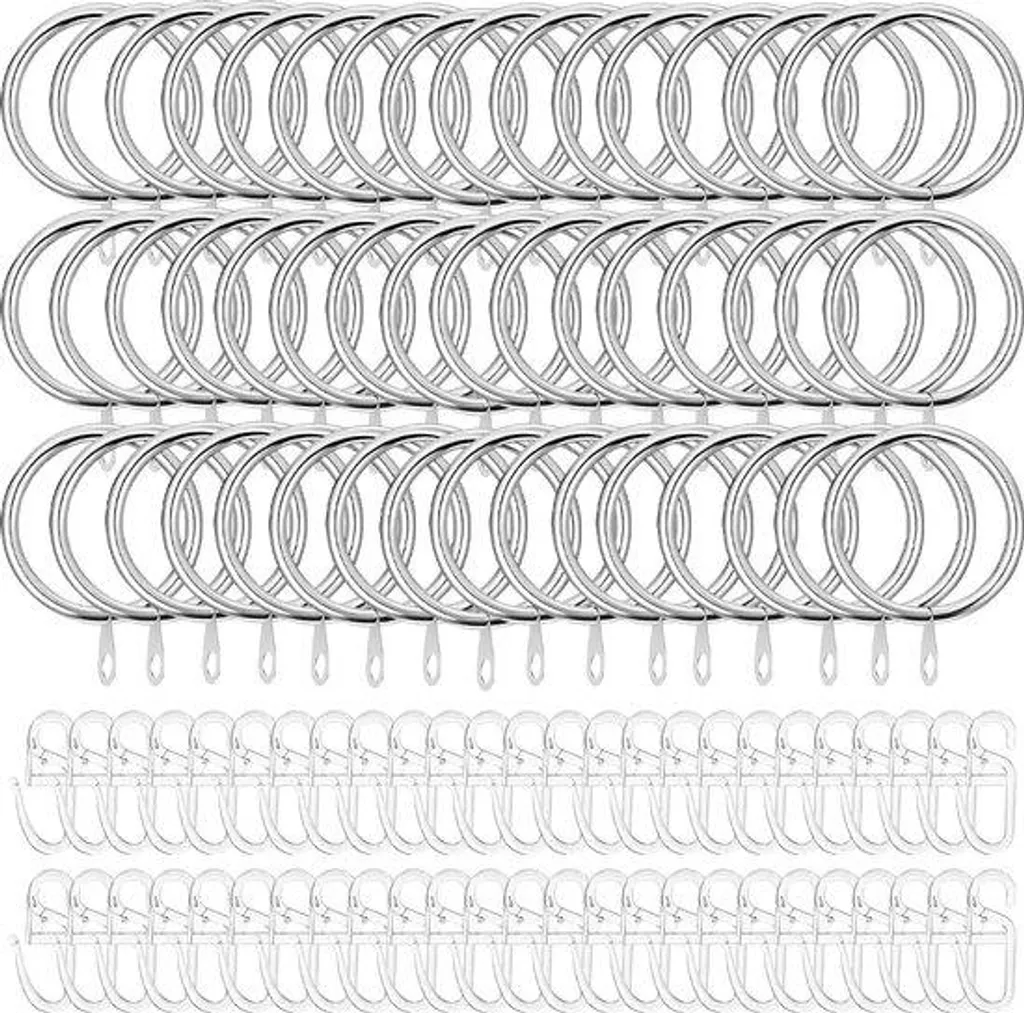 Anneaux Rideaux Anti-Bruit 30 mm - Solution Glisse Fluide Lot de 50