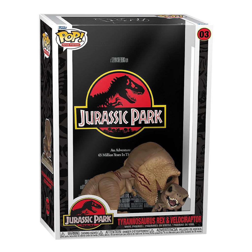 Jurassic Park - Tyrannosaurus Rex & Velociraptor 03 - Funko Pop! Movie Posters Vinyl Figur
