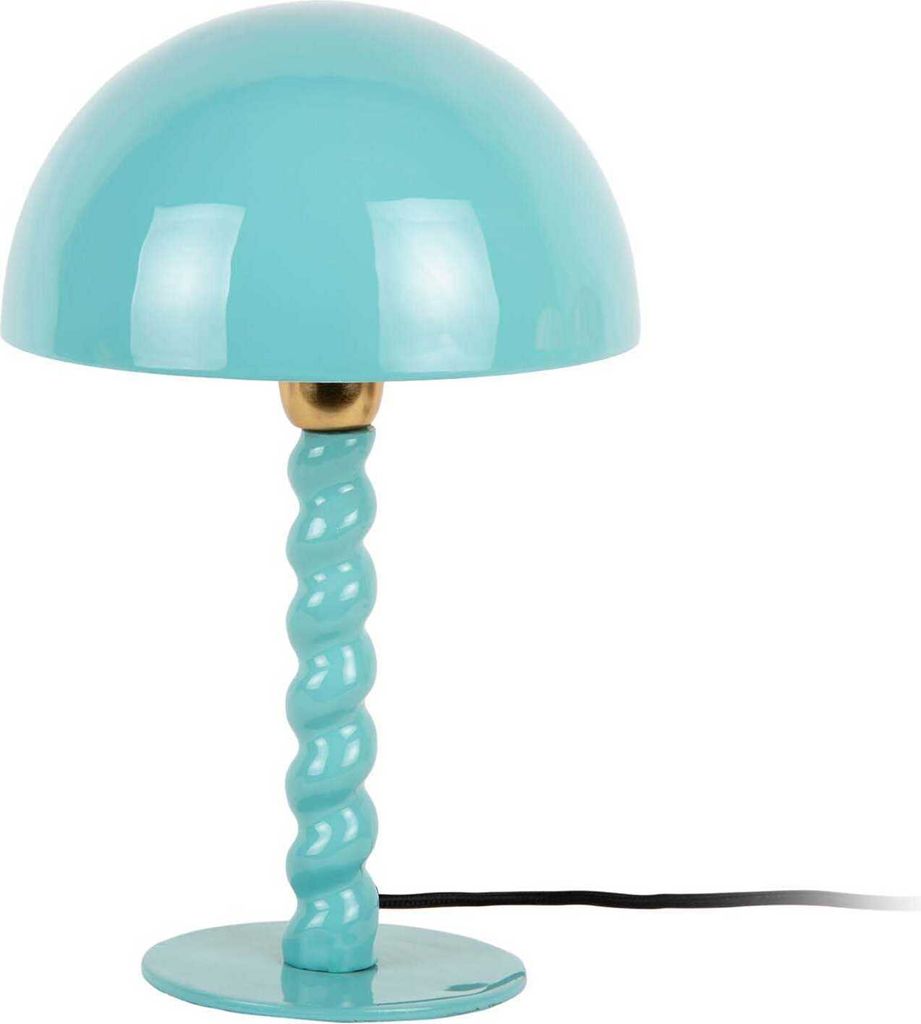 Leitmotiv - Tischleuchte Prisa - Türkis - Ø25cm Tischlampe - Nachttischlampe, Wohnzimmer, Schlafzimmer