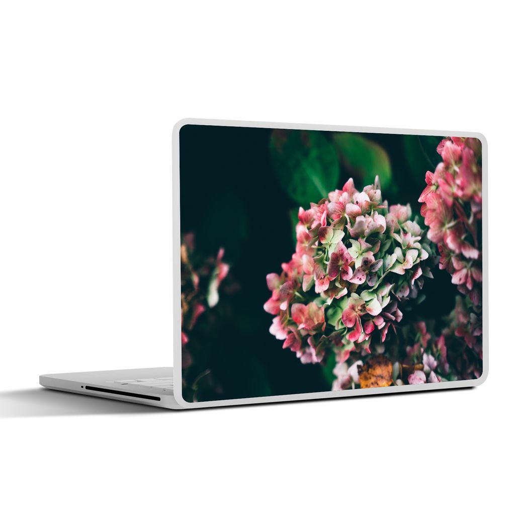 MuchoWow Laptop Aufkleber Sticker Cover Rosen - Pflanze - Weiß 40x30 cm - Laptop Dekoration - Selbstklebend