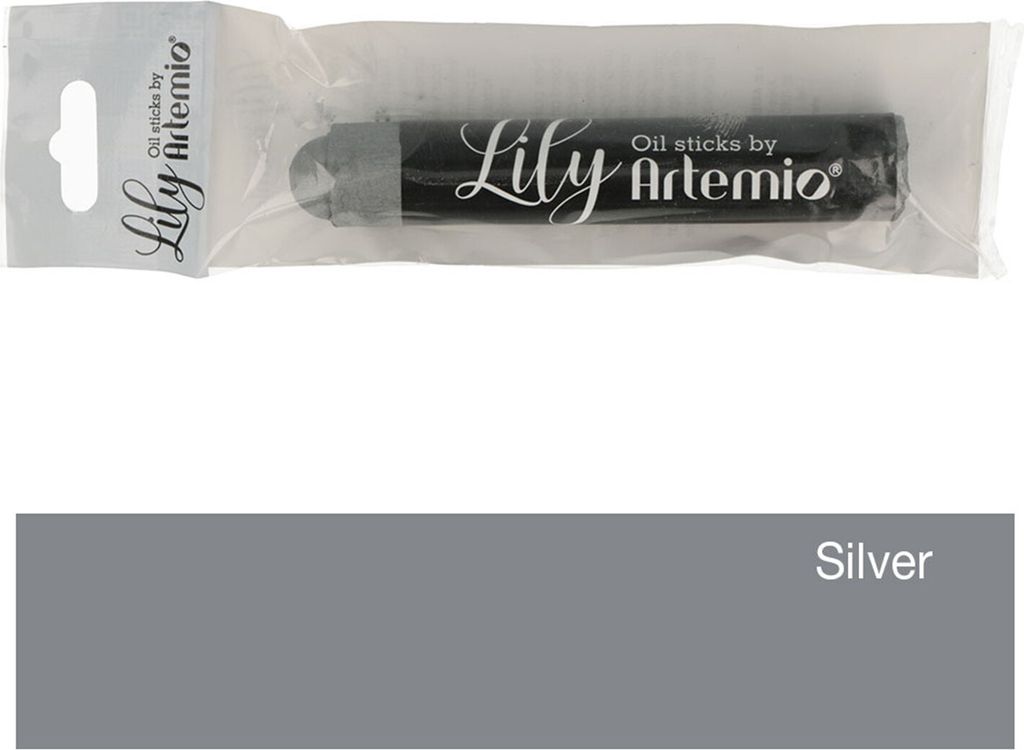 Ölmalerei-Stick 'Lily' - Silber