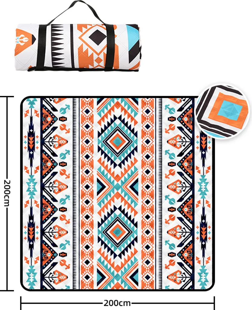 Couverture pique-nique imperméable INF tapis de sol anti-humidité 2x2m