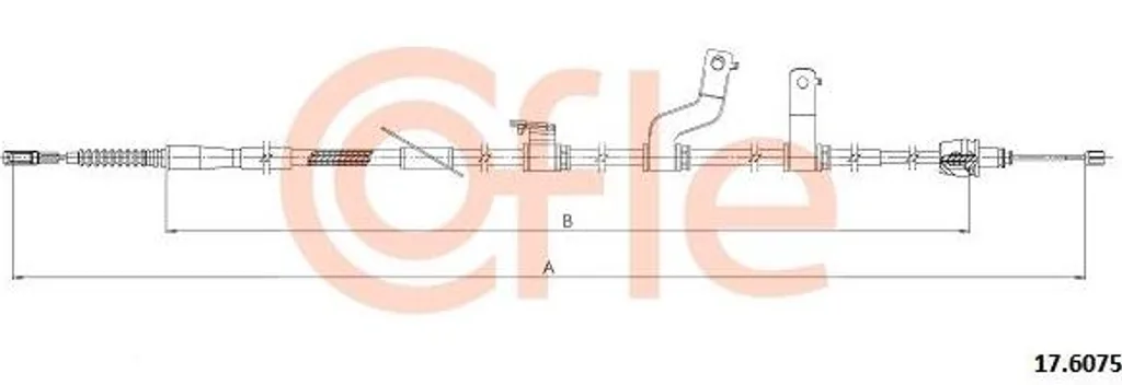 Câble de frein de stationnement arrière 59760A2310 pour KIA Proceed 2012