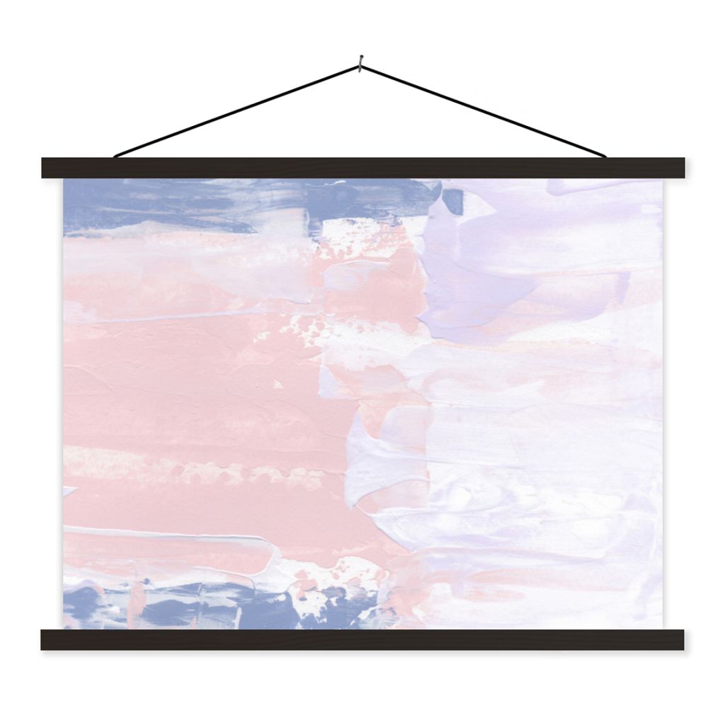 MuchoWow Textilposter Pastell - Gestaltung - Farbe 60x45 cm mit schwarzem Rahmen - Poster Schlafzimmer