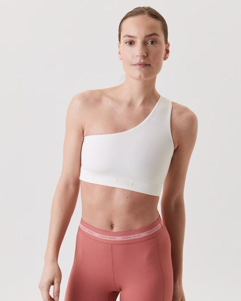 Björn Borg - Damen - Performance Low Posh Support Sport BH - Weiß - Gr. XL