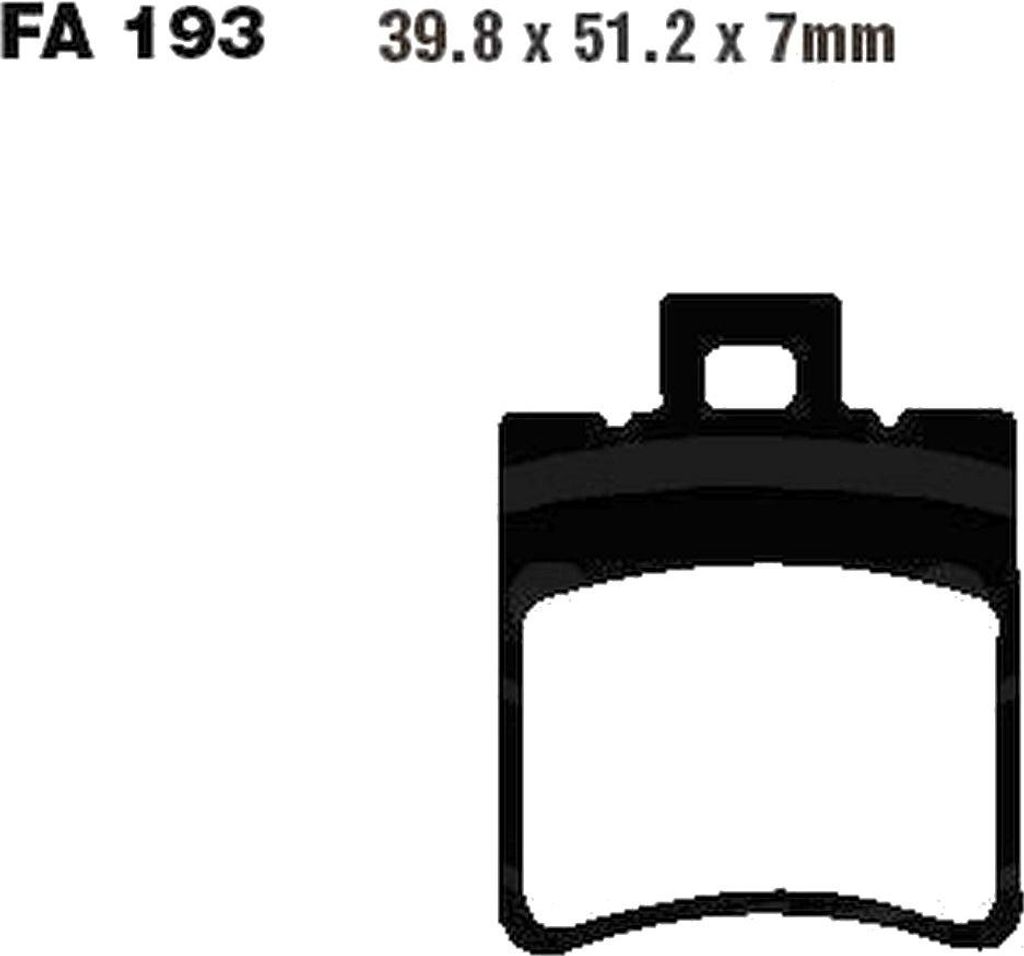 Bremsbeläge Vorderrad für Suzuki AY 50 W LC Katana Baujahr 1997-1998 Bremsklotz von EBC - Neu