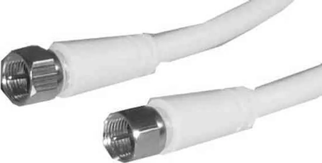 Cavo Antenna Satellitare Televes 3m F-F Alta Qualità 90dB Bianco