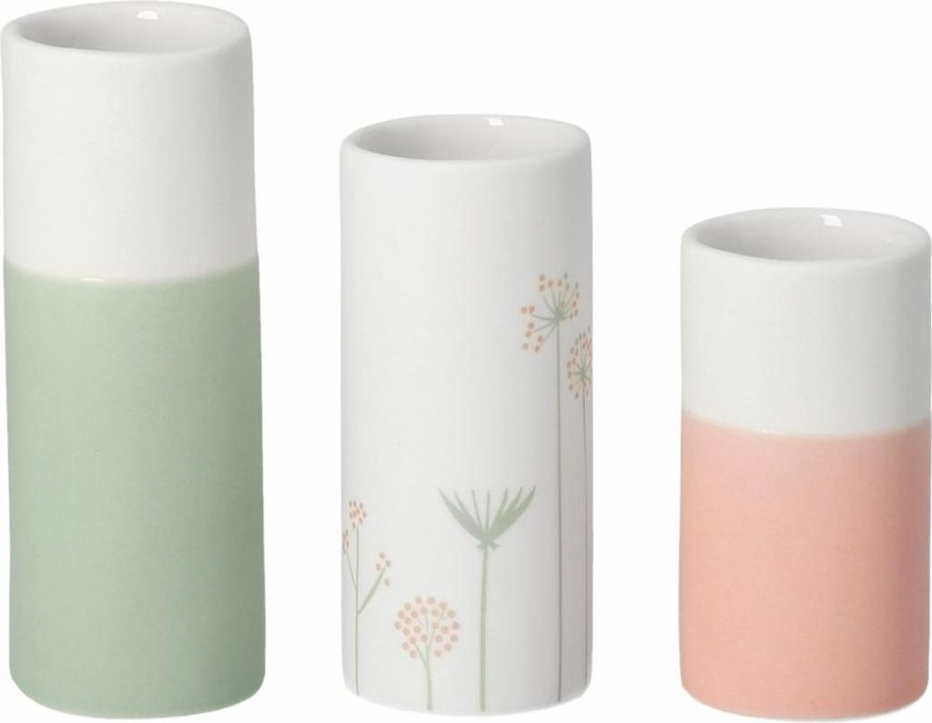 Minivasen 3er Set Frühlingsfarben Produktbild 