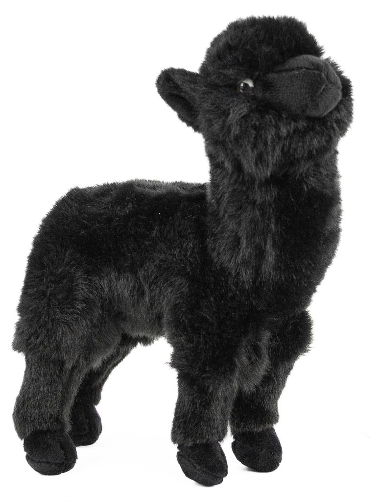 Kuscheltier Lama stehend schwarz 23 cm Plüschlama Produktbild 