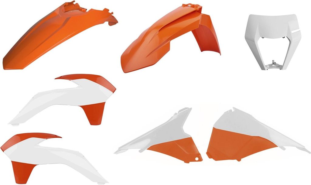 POLISPORT Enduro Plastik-Kit Restyle Originalfarbe passend für KTM EXC/EXC-F