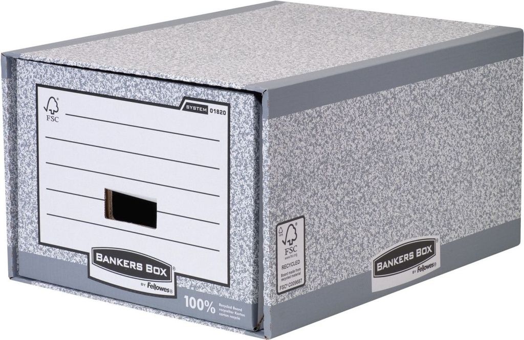 Banker Box - Archivschubladen Box A4 Gray | 5 Stücke