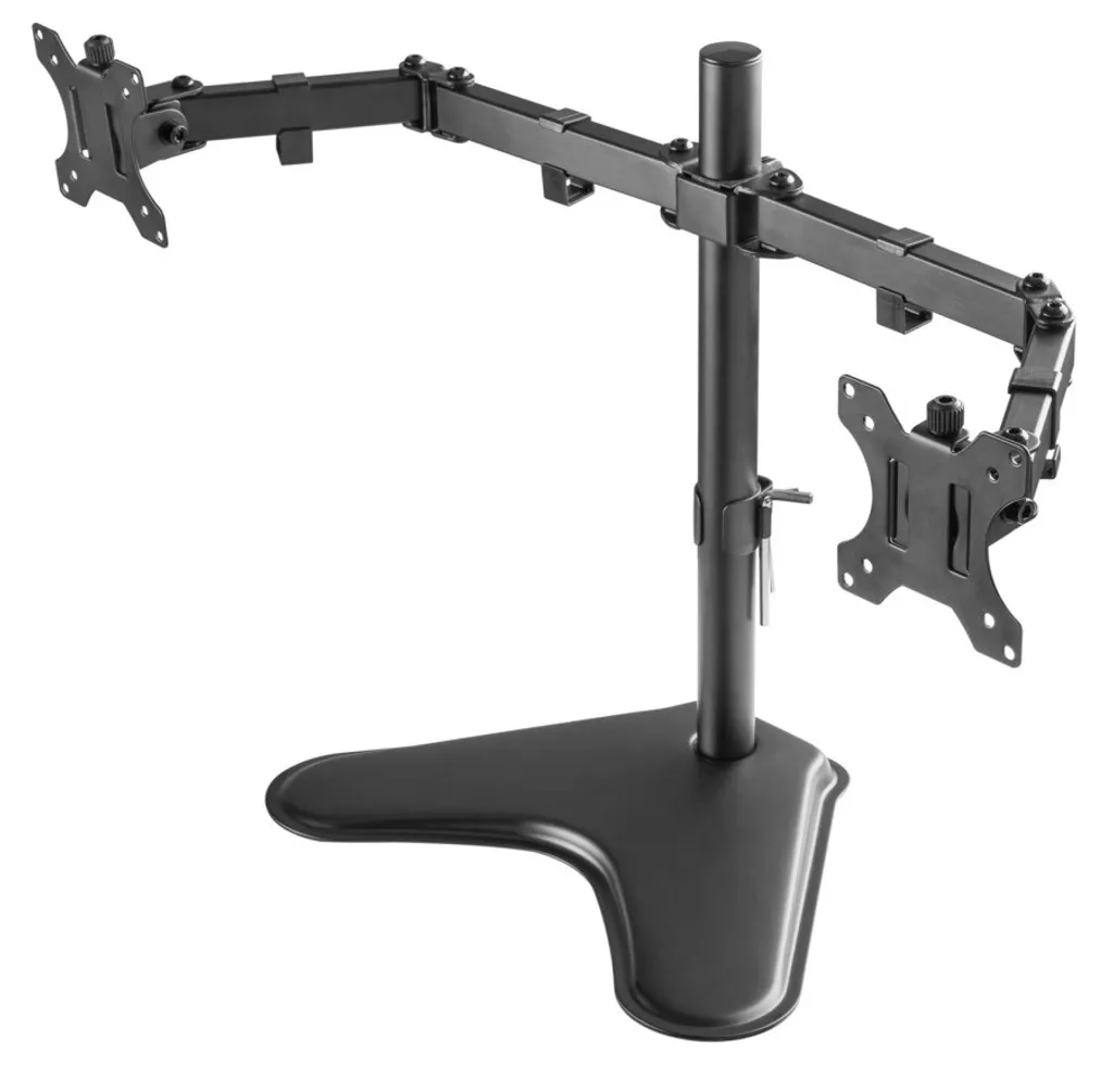Support Écran Double Articulé et Orientable 13-32" Techly avec Socle