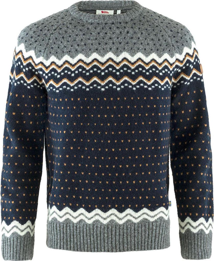 Fjällräven Övik Knit Sweater Strick-Pullover Baumwolle PFC-frei Herren Blau XXL