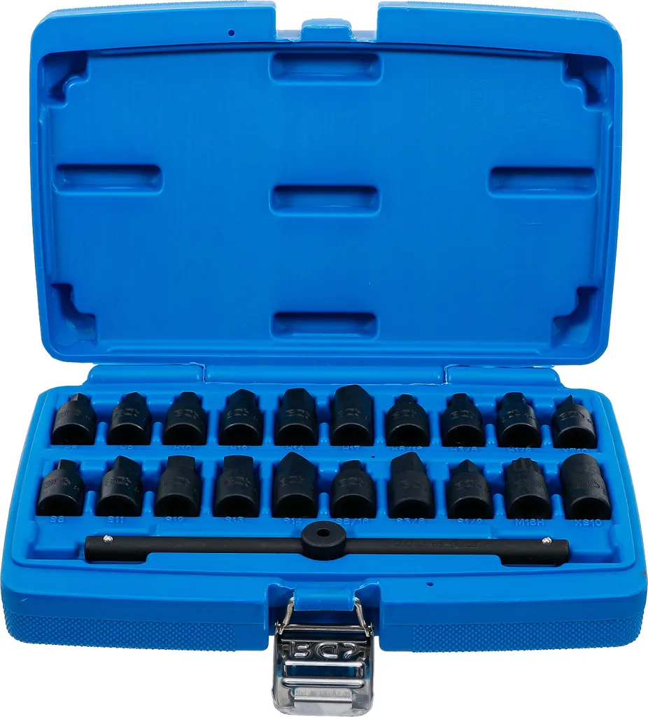 BGS 1014 Jeu de douilles pour carter d'huile 3/8 avec 21 pièces