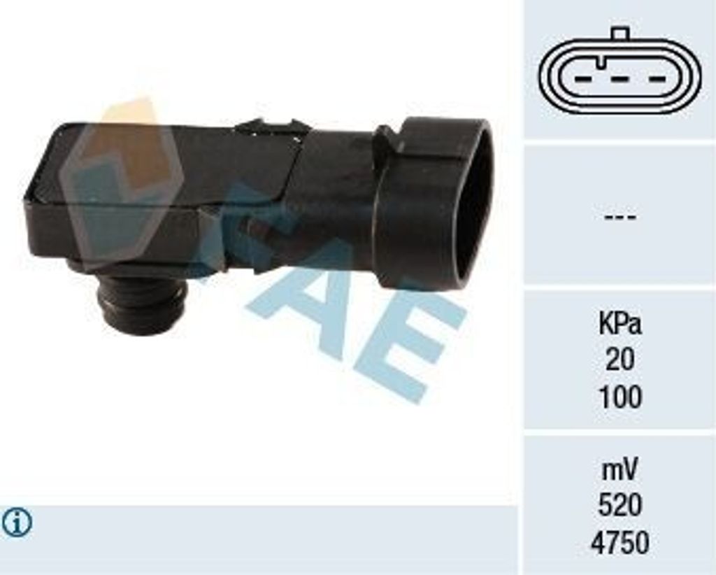 FAE 15016 Ladedrucksensor für NISSAN Qashqai / Qashqai +2 I Produktbild 