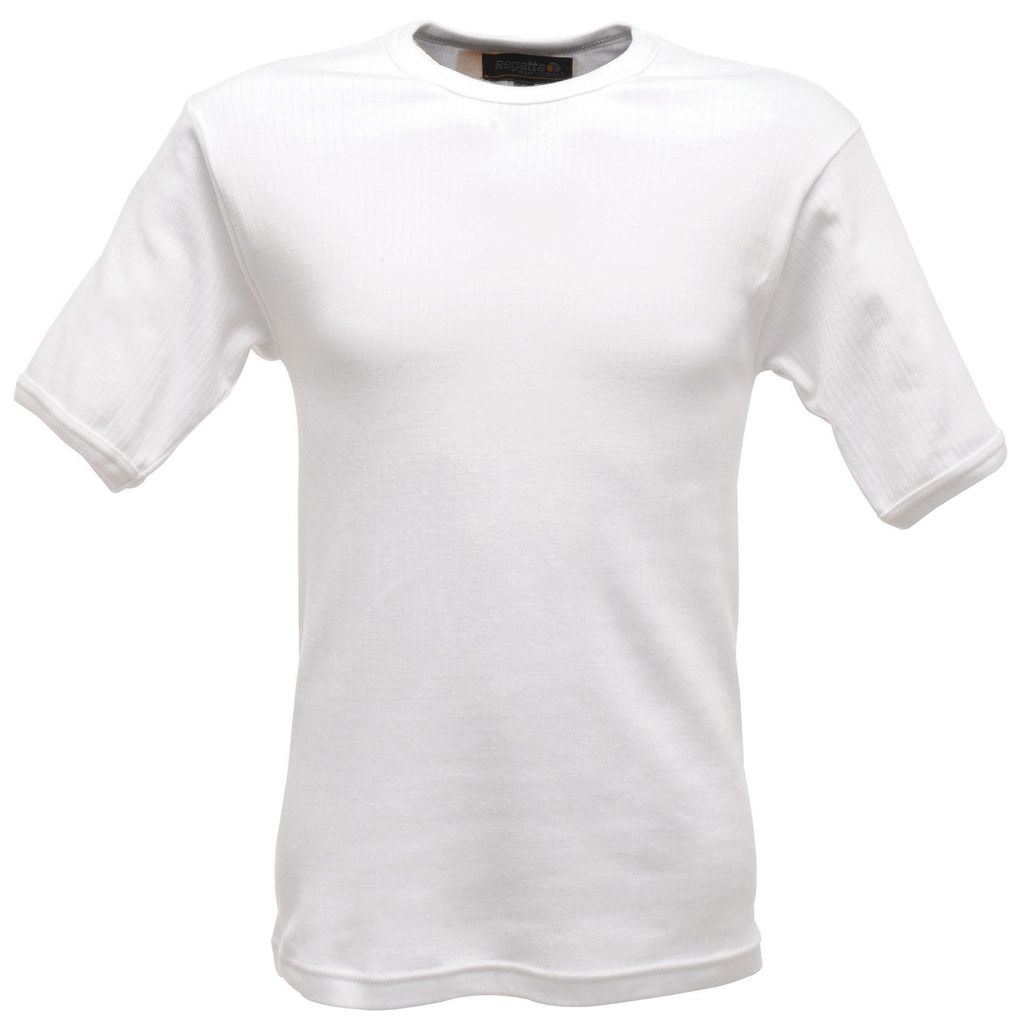 Regatta Herren Thermo-Unterhemd, kurzärmlig LT390 (Large) (Weiß)