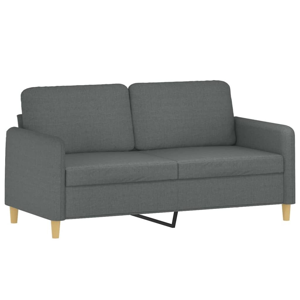vidaXL 2-Sitzer-Sofa Dunkelgrau 140 cm Stoff