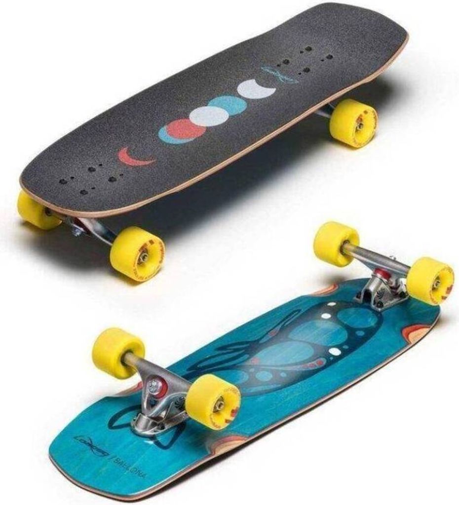 Loaded Ballona Moby Komplett Minicruiser 27.75" - Orangatang Love Handles 65mm Longboard Rollen (Orange)
